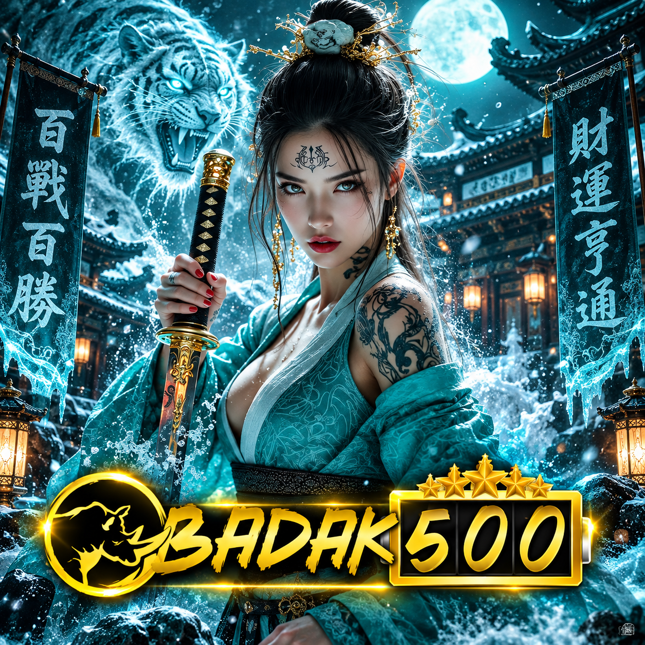Thumbnail 1 of 3, Poster, BADAK500 Platform Modern dengan Fitur Canggih & Toto Togel 4D 3D 2D designed and sold by BADAK500.